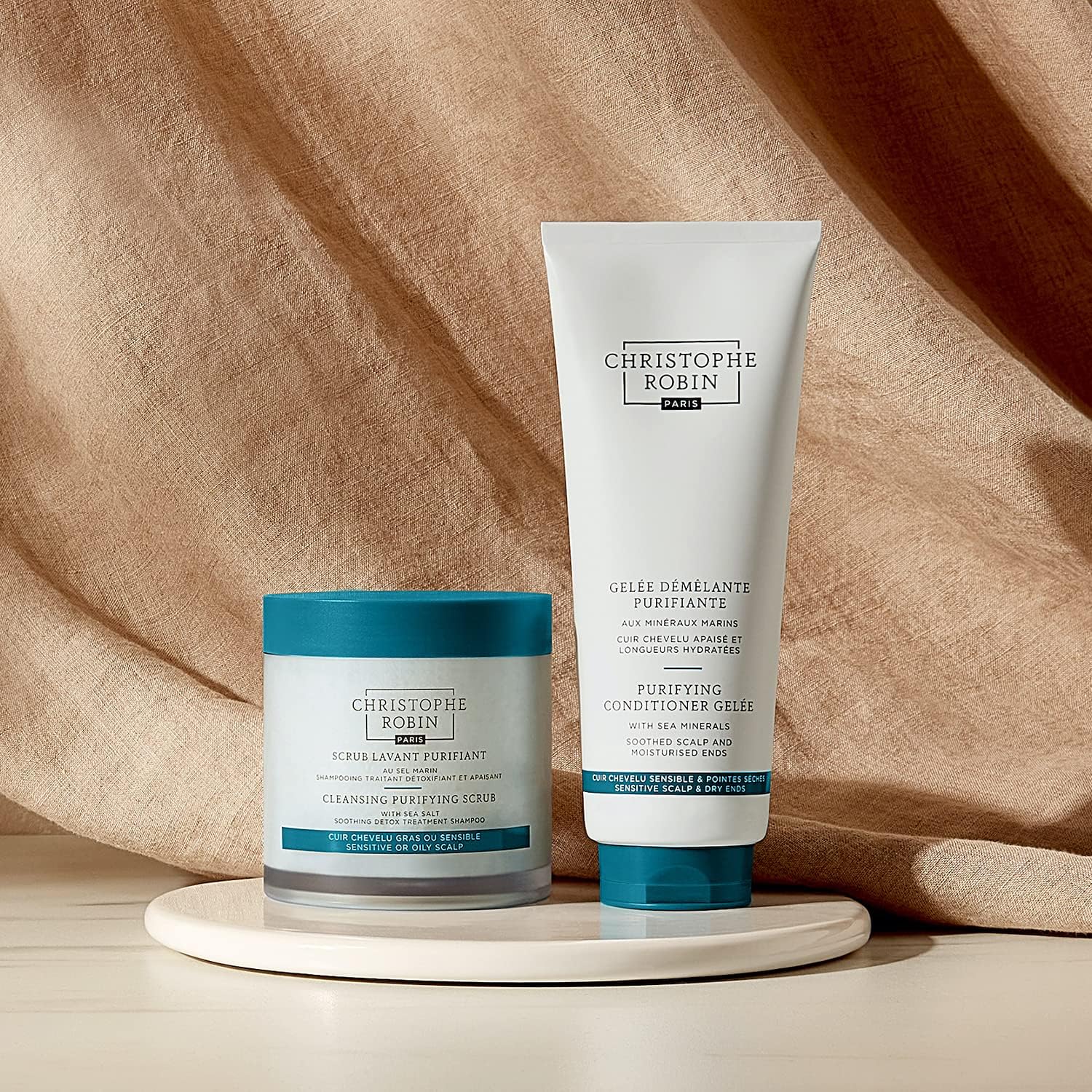 Christophe Robin Purifying Lightweight Conditioner Gelèe With Sea Minerals 200ml - 3 Pack - Image 3