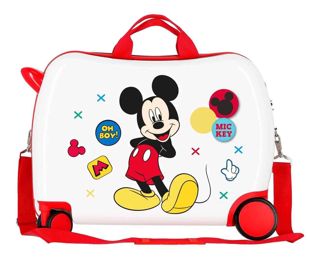 Disney Mickey Mouse Red White Ride on Kids Trunki Suitcase - Oh Boy! - Image 3